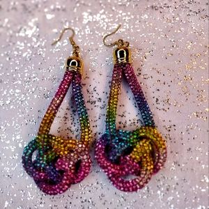 🌈 Rainbow Dangle Earrings